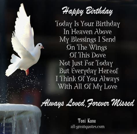 Birthday quotes can be framed and kept as treasured keepsakes for many years to come. BIRTHDAY QUOTES FOR HUSBAND IN HEAVEN image quotes at relatably.com