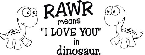 Rawr Means I Love You Quote Decal Wall Sticker Art Decor Dinosaur Nursery Sq1038 Ebay