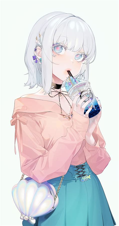 Unduh 79 Gratis Wallpaper Anime Girl White Hair Terbaru Hd