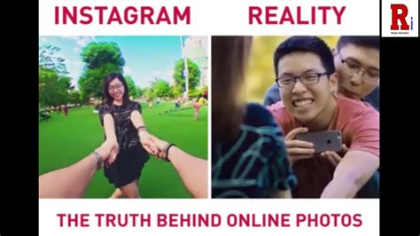 A Truth Behind Instagram Photos