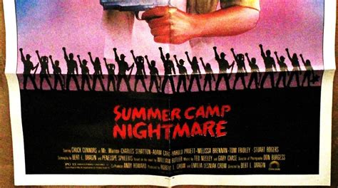 Summer Camp Nightmare 1987 Original Horror Movie Poster Not Video