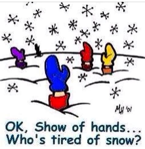 Snow Show Of Hands Winter Jokes Winter Humor Snow Facts Snow