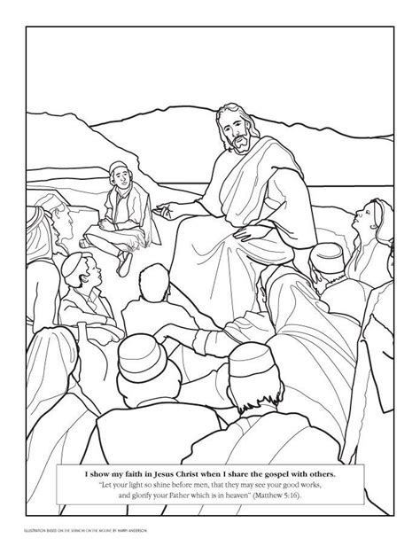 Jesus Teaching Coloring Page At Getdrawings Free Download