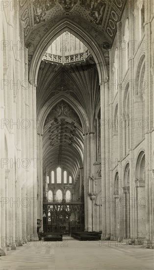 Ely Cathedral Nave To East From Octagon Arch 1891 Creator
