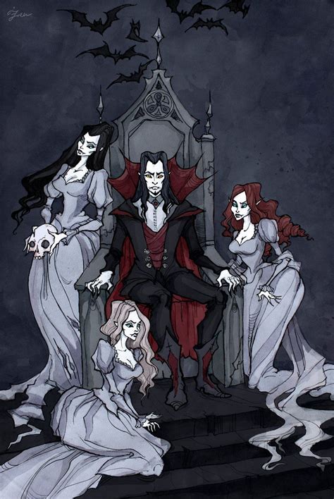 Dracula And His Brides By Irenhorrors On Deviantart Horror Art Goth