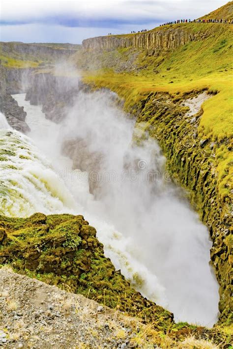 Gullfoss Waterfall Golden Circle Iceland Stock Image Image Of Iceland