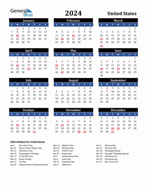 2024 Calendar Printable With Holidays And Observances Haley Keriann
