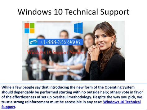 Ppt Windows 10 Technical Support Powerpoint Presentation Free