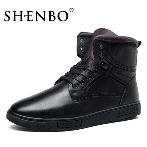 Shenbo Brand Russia Style Winter Super Warm Men Boots High Quality