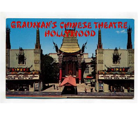 Graumans Chinese Theatre Hollywood Postcard