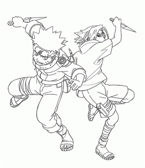 Naruto Vs Sasuke Coloring Pages Clip Art Library