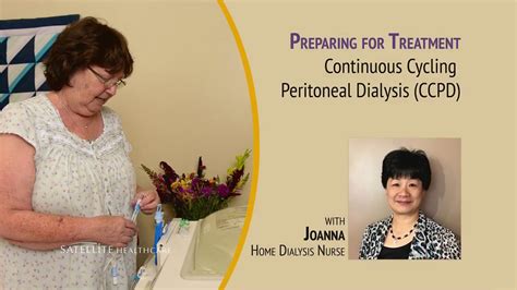 Peritoneal Dialysis Ccpd Preparing For Treatment Youtube