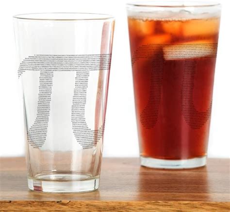 Cafepress Digits Of Pi Pint Glass Pint Glass 16 Oz Drinking Glass Kitchen And Dining