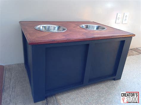 If so, then this diy dog food station with storage is perfect for you! DIY Dog Feeding Station | Rust-Oleum Creator's Studio