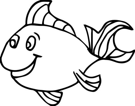 Fish Coloring Pages For Preschool Free Coloring Page