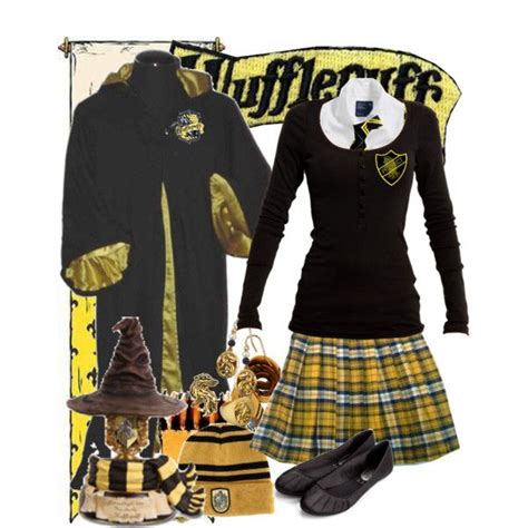 Hufflepuff Uniform At Hogwarts By Armychef09 On Polyvore Featuring