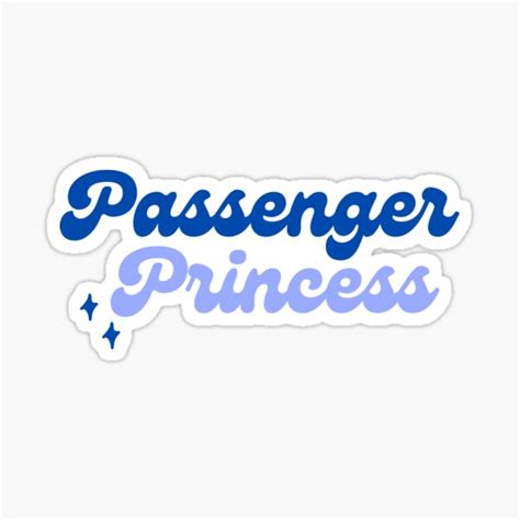 Passenger Princess Blue Sticker For Sale By Luxuradesign Redbubble