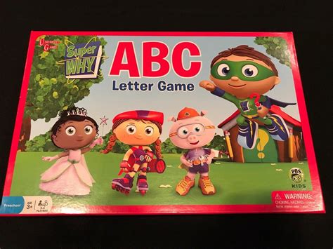 Super Why Abc Letter Game Kids Educational Reading Board Game