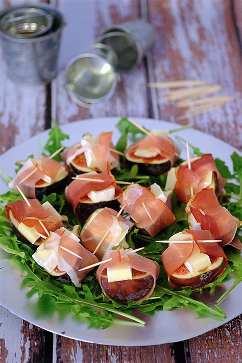 Figi z szynką i serem pleśniowym - Przekąski na Imprezę