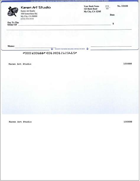 Fillable Blank Business Check Template Danetteforda