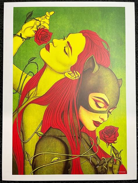 Poison Ivy And Catwoman Dc Comics Poster By Jenny Frison Ebay
