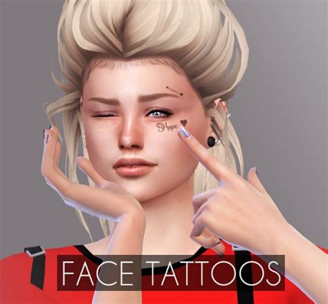 Descargas Sims Face Tattoos Sims 4 Downloads