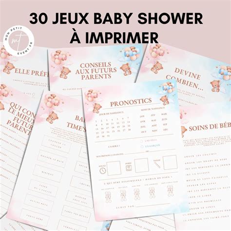 Jeux Baby Shower Imprimer Activit S Baby Shower En Fran Ais