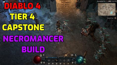 Diablo 4 Necromancer Build │minion And Shadow│tier 4 Capstone Dungeon