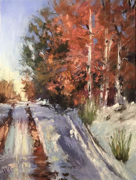 Early Snowfall Original Landscape Soft Pastel Painting Etsy In 2021