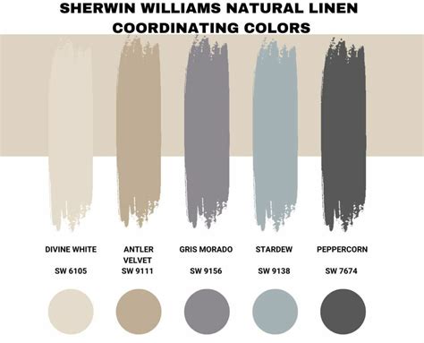 Sherwin Williams Natural Linen Palette Coordinating And Inspirations