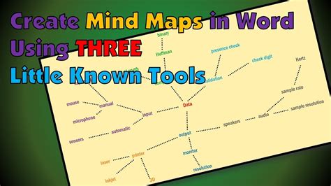 Create A Mind Map In Microsoft Word Using 3 Little Known Tools Youtube