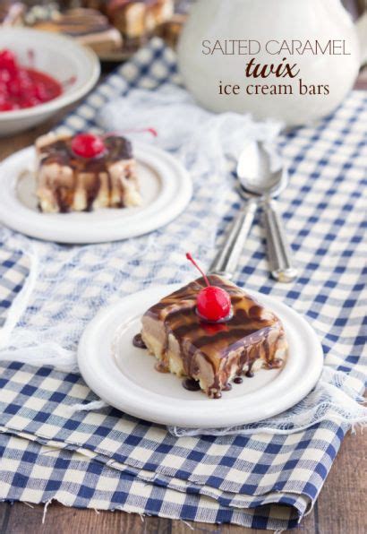 Salted Caramel “twix” Ice Cream Bars Chelseas Messy Apron Frozen Dessert Recipe Baked