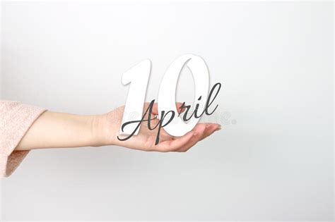 April 10th Day 10 Of Month Calendar Date Calendar Date Floating Over