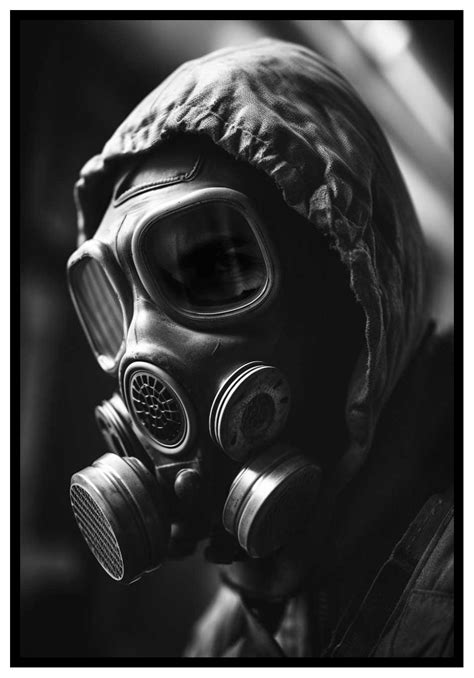 Nuclear War Suit Mystisk Gasmask Poster