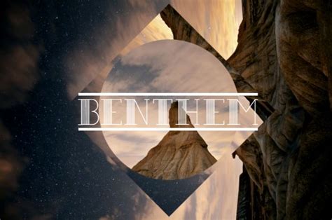 An Image Of The Word Benthen In Front Of A Photo Of Trees And Sky