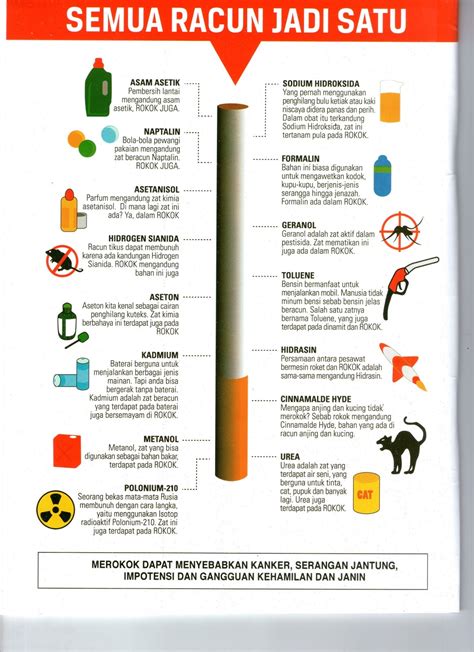 Kandungan rokok terdiri dari berbagai macam bahan kimia yang dapat membahayakan kesehatan anda. Bahaya Rokok bagi Kesehatan Anak | MARIANA
