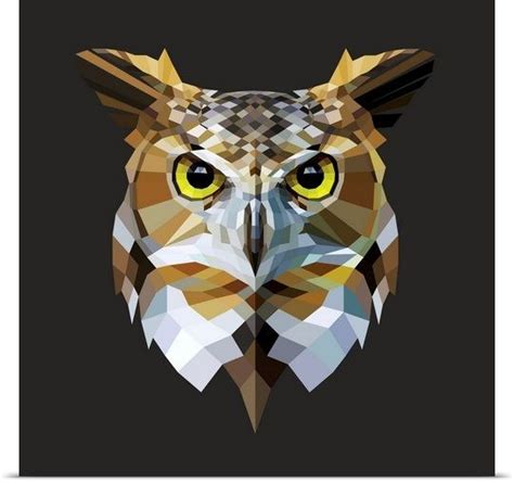 Owl Geometric Owl Geometric Animals Owl Vector