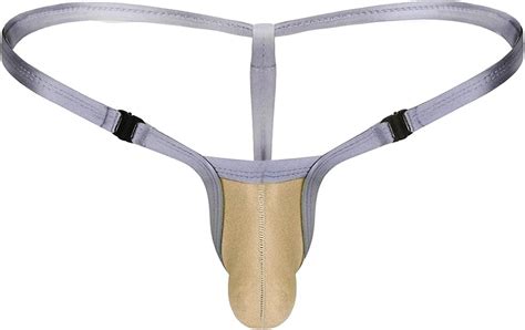 Freebily Men S Low Rise Stretchy Micro Thong Bikini G String Enhancer