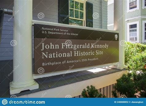 John Fitzgerald Kennedy National Historic Site Brookline Ma Editorial