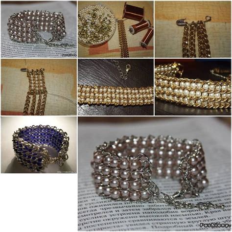 How To Make Beads And Chains Bracelet Step By Step Diy Picture Instructions Mint Bracelet Seed