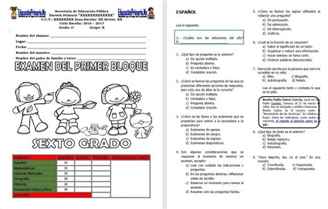 Examen De Ciencias Naturales Sexto Grado Contestado Examen Trimestral