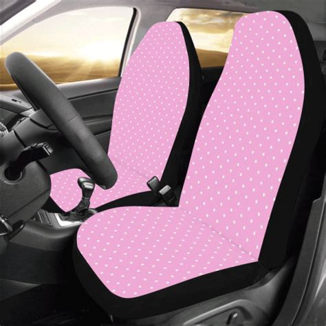 Polka Dots Pink Car Seat Covers Set Of 2 Id D3232613