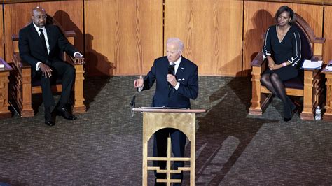 A Year After A Fiery Voting Rights Speech Biden Delivers A More Muted