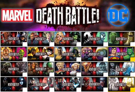 My Death Battle Season But All The Matchups Are Marvel Vs Dc R