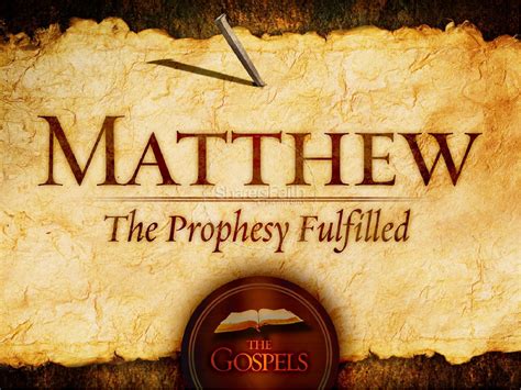 The Gospel Of Matthew PowerPoint Template New Testament Books