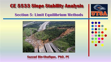 Slope Stability Analysis Limit Equilibrium Methods YouTube