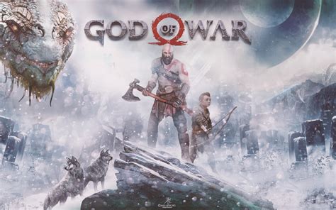 Download 1920x1200 God Of War 2018 Kratos Snow