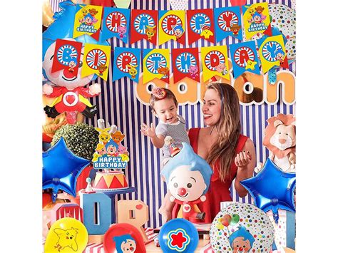 43 Pcs Plim Plim Party Decorations Set Cartoon Theme Birthday Etsy