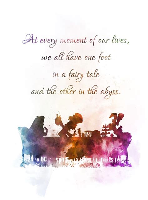 Alice In Wonderland Tea Party Quote Art Print Mad Hatter T Wall