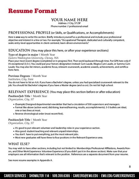 With these details in order, you can then pick the resume format best for you. FREE Expert Tips on Resume Principles  With Samples 